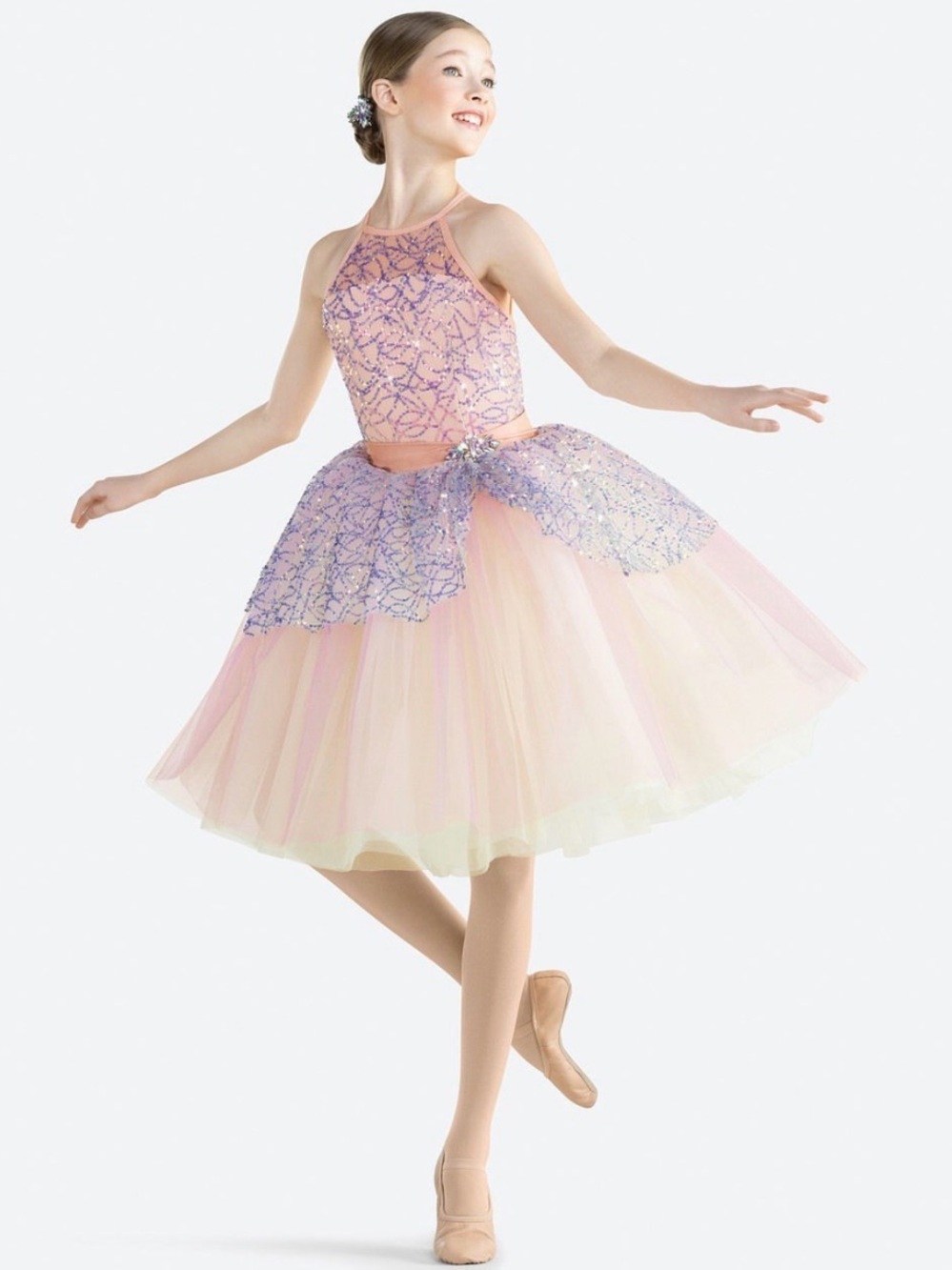 Revolution Dancewear Forgotten Overture Pink & Lavender Tulle Ballet Tutu Dress
